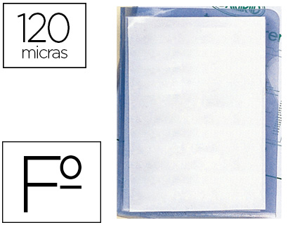 Carpeta dossier uñero Q-Connect Folio plástico transparente